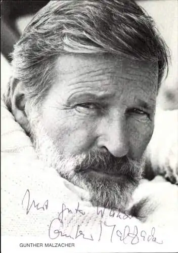 Ak Schauspieler Gunther Malzacher, Portrait, Autogramm