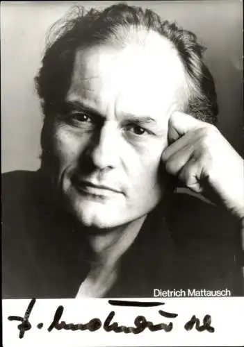 Ak Schauspieler Dietrich Mattausch, Portrait, Autogramm