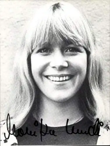Ak Schauspielerin Monika Lundi, Portrait, Autogramm