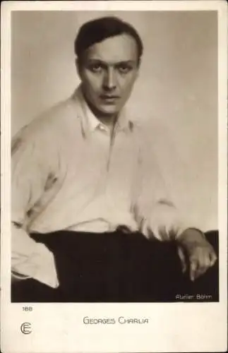 Ak Schauspieler Georges Charlia, Portrait