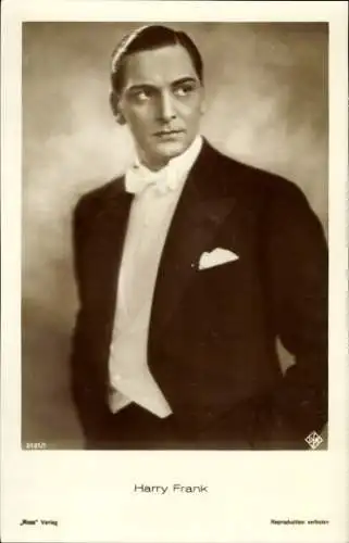 Ak Schauspieler Harry Frank, Portrait