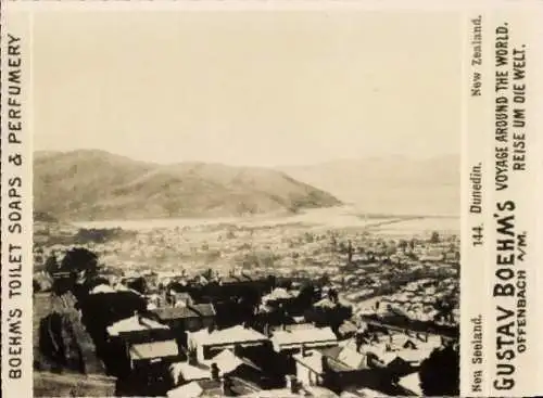 Foto Dunedin Neuseeland, Reklame, Gustav Boehm's Reise um die Welt, Boehm's Toilettenseifen