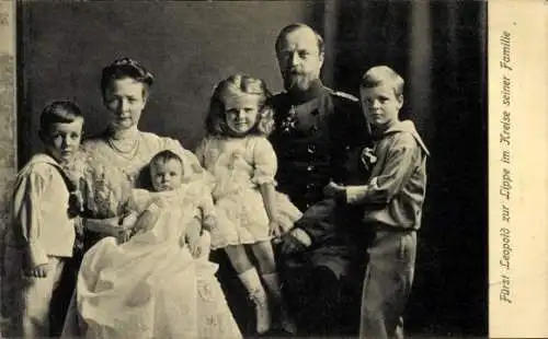 Ak Fürst Leopold IV zur Lippe, Familie