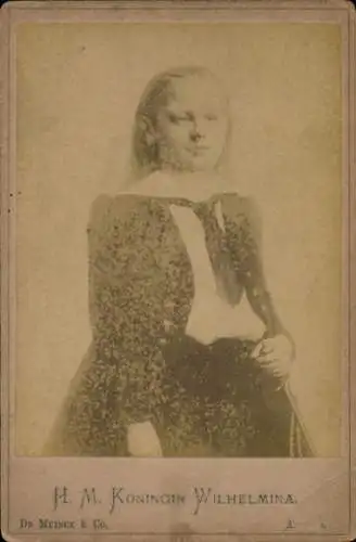 Kabinett Foto Königin Wilhelmina der Niederlande, Portrait