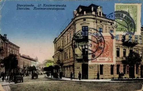 Ak Stanisławów Stanislau Ukraine, Kazimierzowskagasse