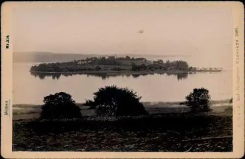 Kabinett Foto Insel Mainau im Bodensee, Totalansicht