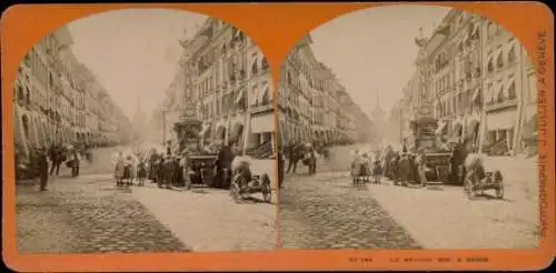 Stereo Foto Bern Stadt Schweiz, La Grande Rue