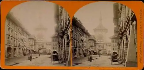 Stereo Foto Bern Stadt Schweiz, Zeitglockenturm