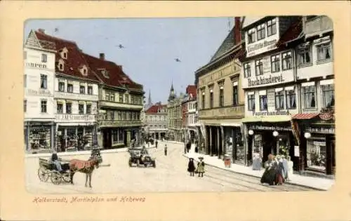 Ak Halberstadt am Harz, Martiniplan, Hoheweg