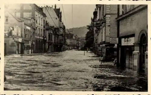 Ak Greiz im Vogtland, Hochwasser 1954