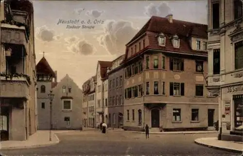 Ak Neustadt an der Orla, Rodaer Straße