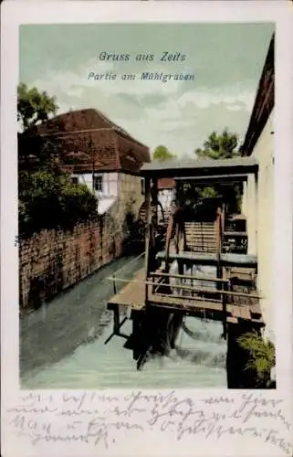Ak Zeitz im Burgenlandkreis, Mühlgraben