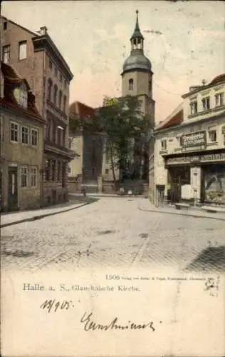 Ak Halle an der Saale, Glauchaische Kirche, St. Georgen