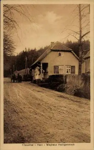 Ak Clausthal Zellerfeld im Oberharz, Weghaus Heiligenstock