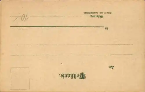 Litho Fürth in Mittelfranken Bayern, Anlage Ludwigsbahnhof, Stadtpark