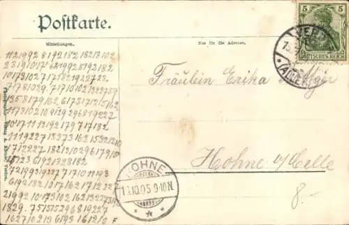 Ak Verden an der Aller, Gesamtansicht, Dampfer