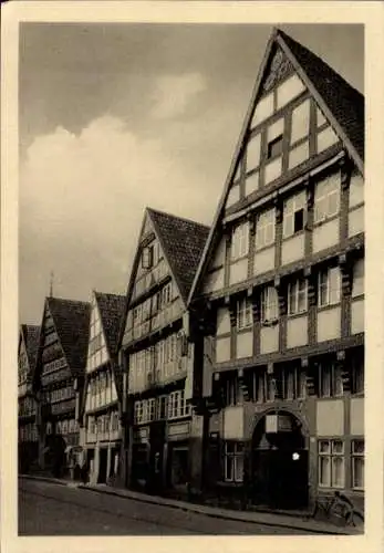 Ak Osnabrück in Niedersachsen, Alte Häuser in der Bierstraße