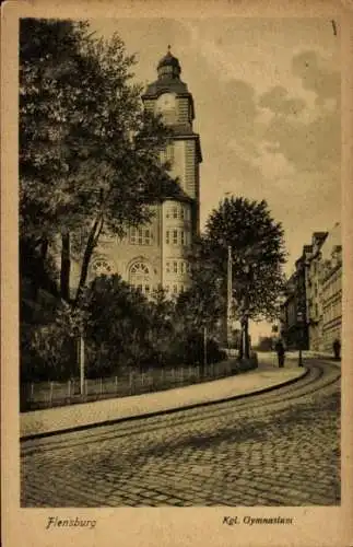 Ak Flensburg in Schleswig Holstein, Kgl. Gymnasium