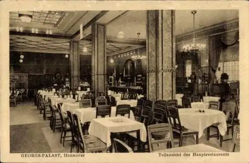 Ak Hannover, Georgs-Palast, Hauptrestaurant, Inh. M. Haberkorn