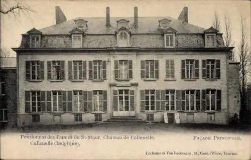 Ak Callenelle Péruwelz Wallonien Hennegau, Pensionnat des Dames de St-Maur, Chateau