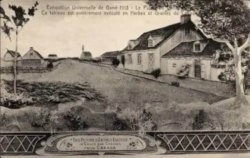 Ak Gand Gent Ostflandern, Exposition Universelle 1913, Palais du Canada
