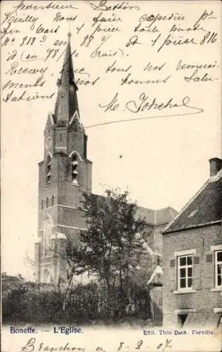 Ak Boneffe Éghezée Wallonien Namur, Kirche