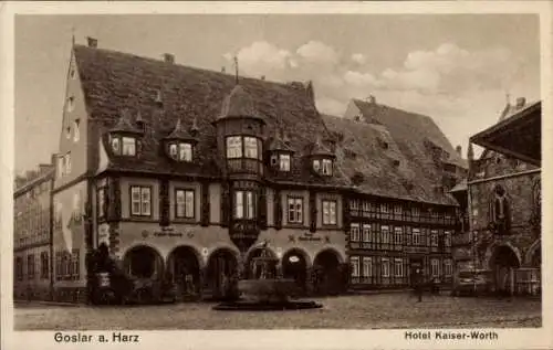 Ak Goslar am Harz, Hotel Kaiser-Worth