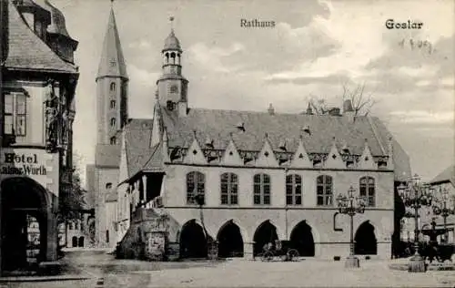 Ak Goslar am Harz, Rathaus