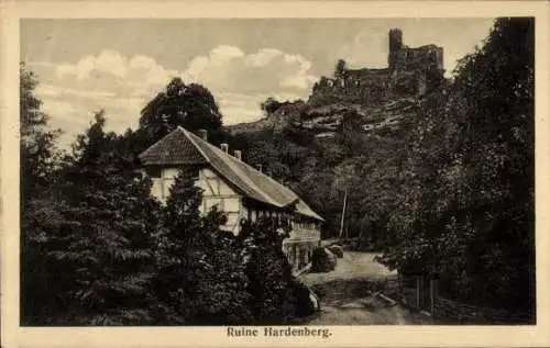 Ak Nörten Hardenberg in Niedersachsen, Ruine, Fachwerkhaus