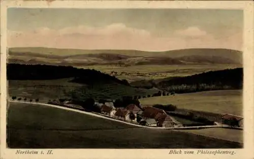 Ak Northeim in Niedersachsen, Blick vom Philosophenweg