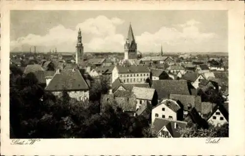 Ak Soest in Westfalen, Teilansicht, Kirchtürme