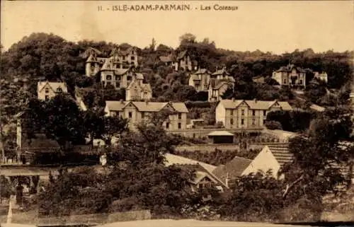 Ak Isle Adam Parmain Val d'Oise, Coteaux