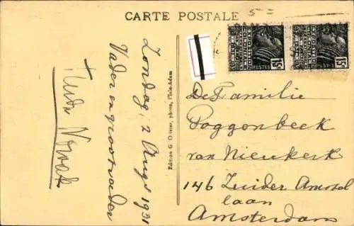 Ak Isle Adam Parmain Val d'Oise, Coteaux