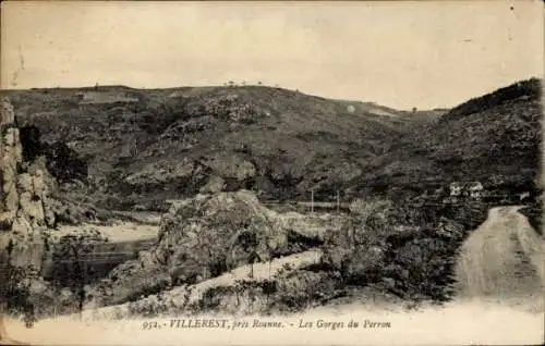 Ak Villerest Loire, Les Gorges du Perron