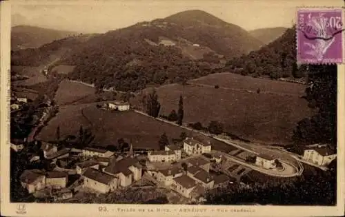 Ak Arnéguy Pyrénées Atlantiques, Gesamtansicht