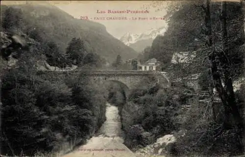 Ak Eaux Chaudes Laruns Pyrénées Atlantiques, Pont d’Enfee