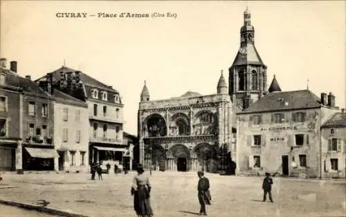 Ak Civray Vienne, Place d’Armes