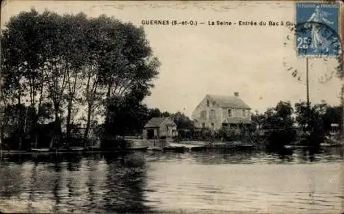 Ak Guernes-Yvelines, Blick auf die Seine