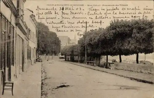 Ak Conflans Sainte Honorine Yvelines, Straßenansicht