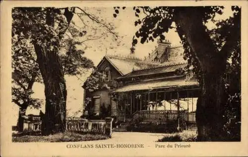 Ak Conflans Sainte Honorine Yvelines, Parc du Prieuré