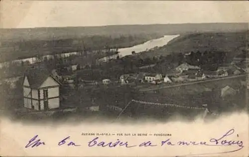 Ak Juziers-Yvelines, Blick auf die Seine, Panorama