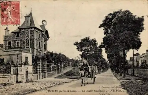 Ak Juziers-Yvelines, Die Nationalstraße