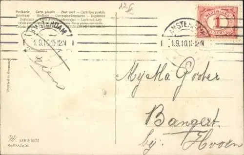 Ak Katzen am Fressnapf