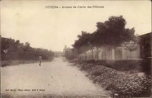 Ak Oudjda Oujda Marokko, Avenue du Cercle des Officiers