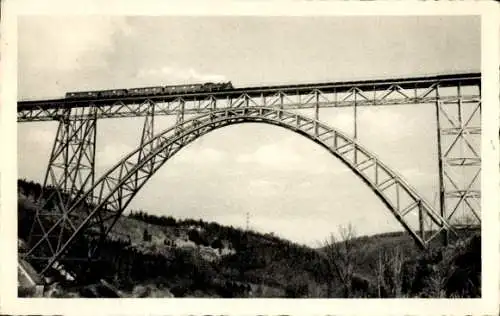 Ak Solingen im Bergischen Land, Müngstener Brücke, Eisenbahn