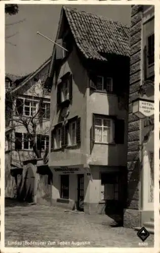 Ak Lindau am Bodensee Schwaben, Hotel Lindauer Hof, Zum lieben Augustin, Käsehandlung