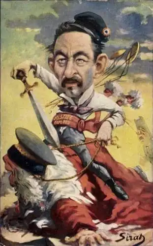 Künstler Ak Sirat, Karikatur, Briand