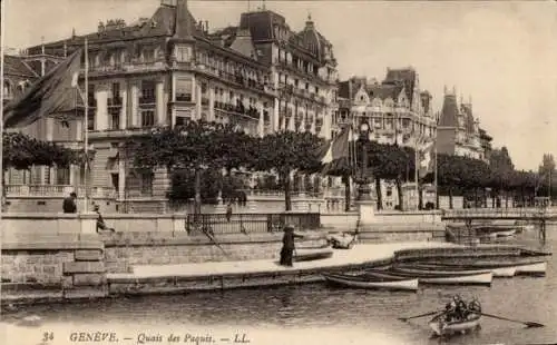 Ak Genève Genf Schweiz, Quais des Paquis