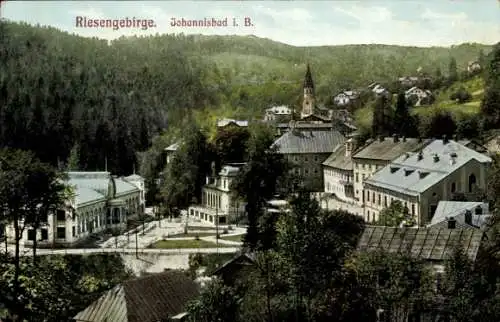 Ak Janské Lázně Johannisbad Reg. Königgrätz, Vogelschau