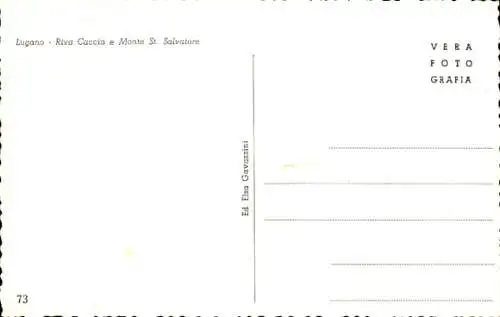 Ak Lugano Kanton Tessin, Riva Caccia e Monte San Salvatore